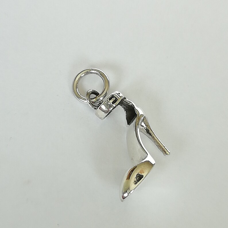 Stiletthalsband - Högklackade skor - Damskoberlock - Boho-hänge - Presentberlock till henne - Silverarmband - PD348 bild 4