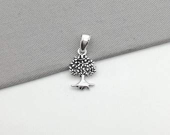 Charm piccolo albero in argento - Charm multifunzionale - Ciondolo in argento sterling - Ciondolo albero in argento - Charm collo - Charm bracciale - PD76