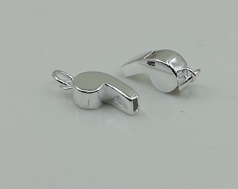 Silver whistle neck pendant - Bohemian neck pendant - Fun jewelry - 925 sterling silver whistle charm - Gift jewelry - PD486