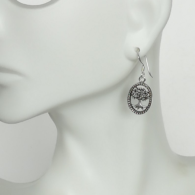 Lucky Charm Dangle Earrings Minimalist Style E365 Boho Earrings Casual Earrings Wanderlust Jewelry Tree Of Life Earring
