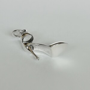 Stiletthalsband - Högklackade skor - Damskoberlock - Boho-hänge - Presentberlock till henne - Silverarmband - PD348 bild 5