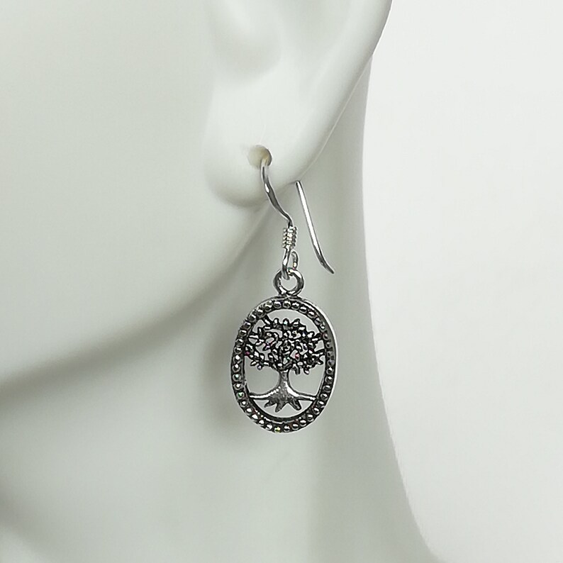 Lucky Charm Dangle Earrings Minimalist Style E365 Boho Earrings Casual Earrings Wanderlust Jewelry Tree Of Life Earring