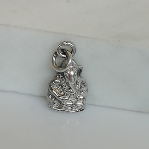 Ganesh hanger - sterling zilveren hanger - kleine Ganesh hanger - zilveren ketting - obstakel remover charme - zilveren sieraden - PD732