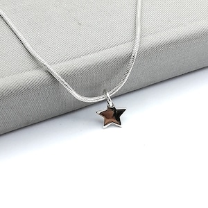 Silver star charm - Star pendant - Celestial jewelry - Boho Jewelry - Silver Bracelet - Tiny Charm - Minimalist pendant - PD106