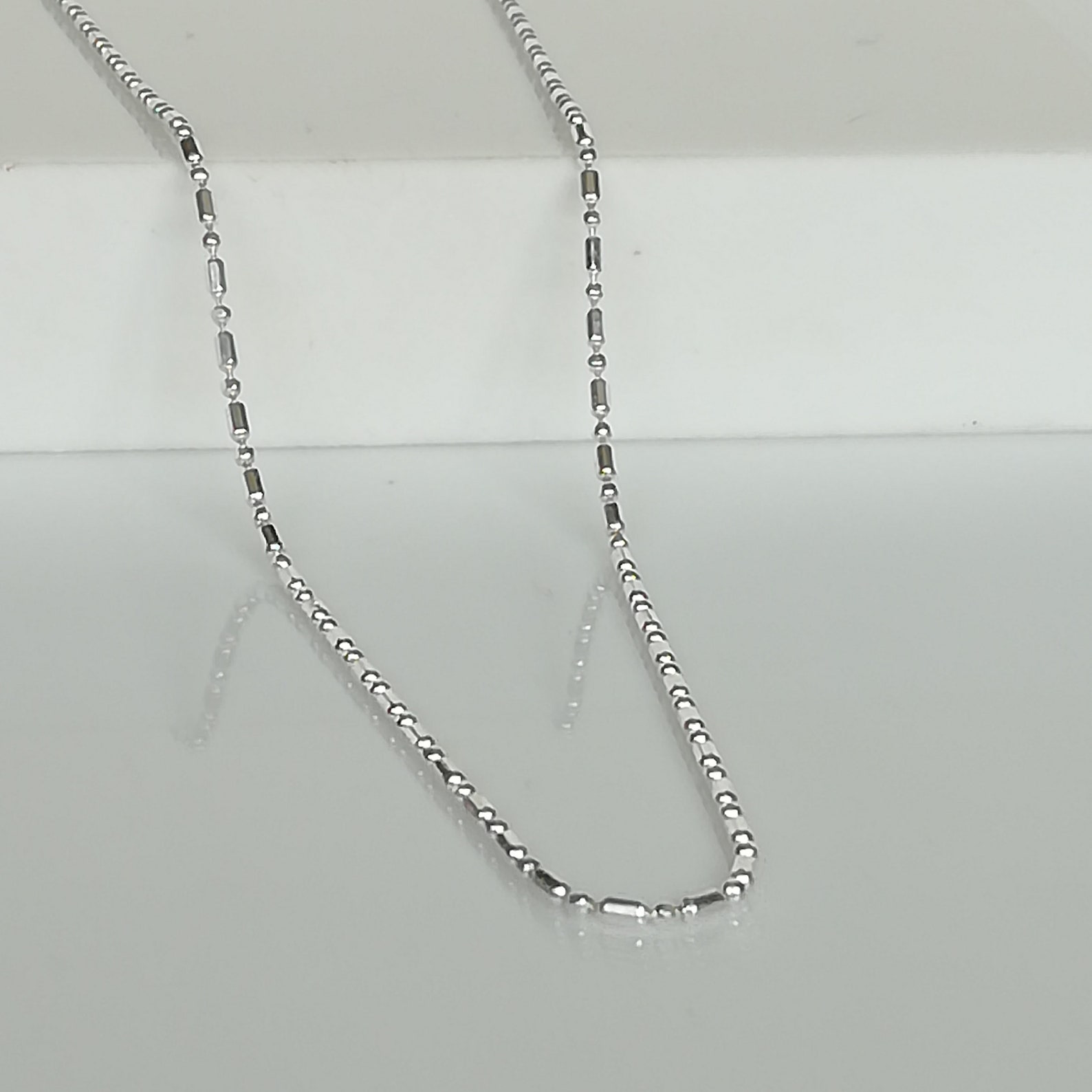 Simple silver chain design Clearance