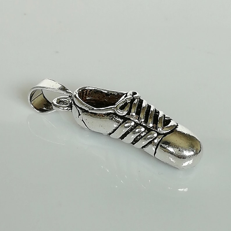 Soccer Shoe Charm Silver Bracelet Sport Shoe Pendant PD284 Fun Jewelry Multipurpose Charm Sports Lovers Gift Boho Necklace