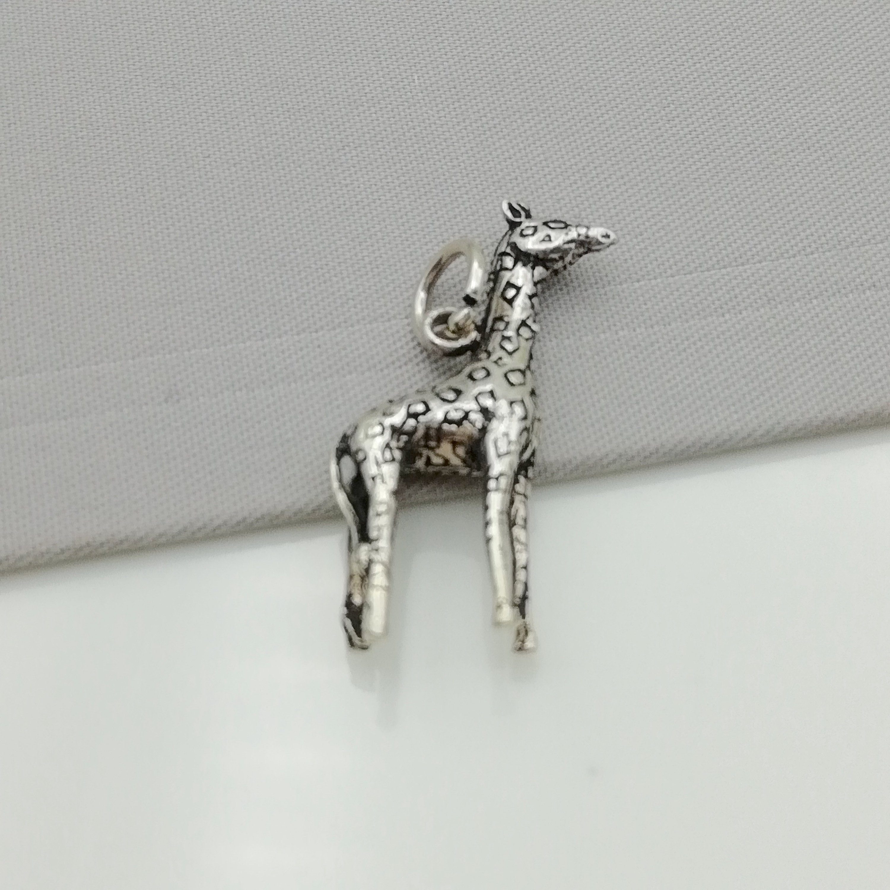 Giraffe pendant Sterling silver giraffe pendant Animal Etsy