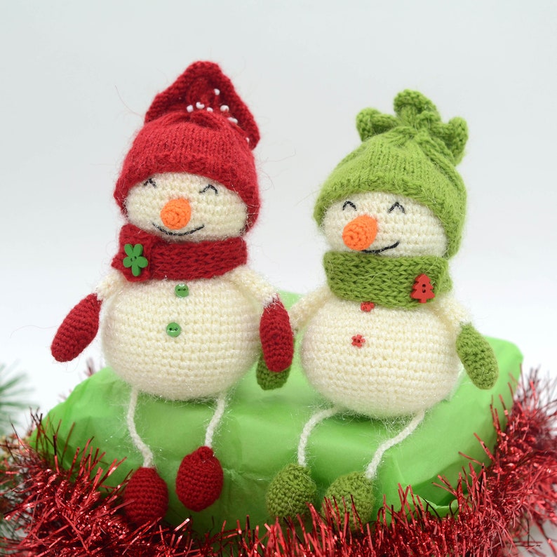 PATTERN Crochet Snowman Cute Snowman Tutorial snowman pdf Snowman decoration Christmas gift New year amigurumi Snowmen Miniature Softie Doll