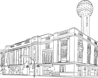 Custom Wedding Venue Illustration