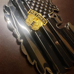 RETIRED Warrant Officer Eagle Lapel/ Hat Vest Pin (Eagle - No Rank, CW3R, CW4R, CW5R) image 8