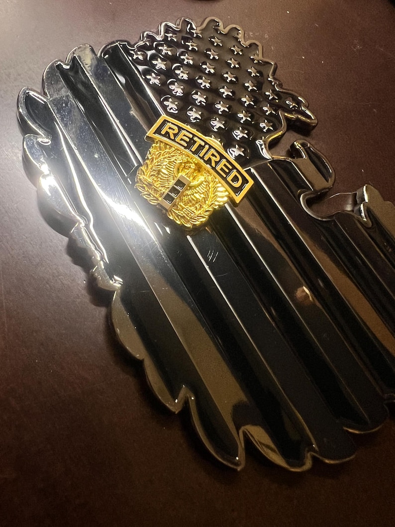 RETIRED Warrant Officer Eagle Lapel/ Hat Vest Pin (Eagle - No Rank, CW3R, CW4R, CW5R) image 8