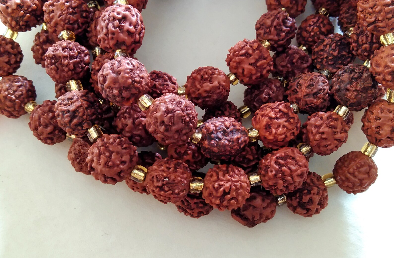 108 rudraksha healing mala multi color tassel meditation Etsy