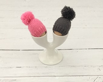 Knitted egg cozy set, new home gift, anniversary gift