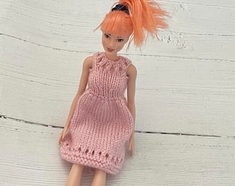 Barbie or Fashion Doll Halter Dress With Purse - Baby Pink - Etsy