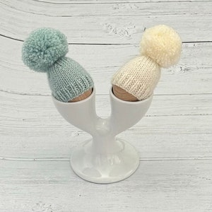 手作りの卵カバー2個セット、アヒルの卵とクリーム、初めてのホームギフト、結婚記念日のギフト