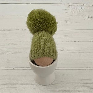 Green egg cosy, knitted egg cosies, stocking filler, new home gift, Easter gift