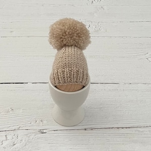 Neutral egg cosy, knitted egg cosies, Easter gift, stocking filler