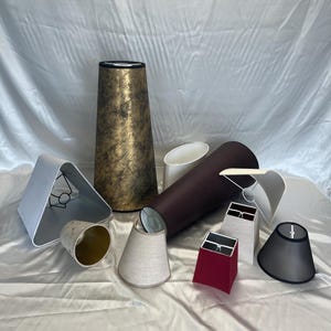Handmade LONG STYLE high quality personalized conic lampshade - Abatjour. Various fabric colors and textures for your shade on recquest