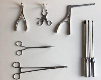 希少な70~80年代のヴィンテージ医療器具セット – ステンレス 希少な70~80年代のヴィンテージ医療器具セット – ステンレス