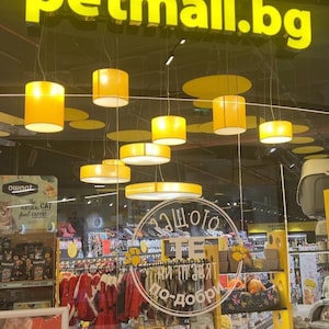 Handgjord trumlampskärm Abat-jour-lampa i aggressivt rött, hängande textil-tyg-lampsockel E27 (E26) med sluten opal PVC-diffusor