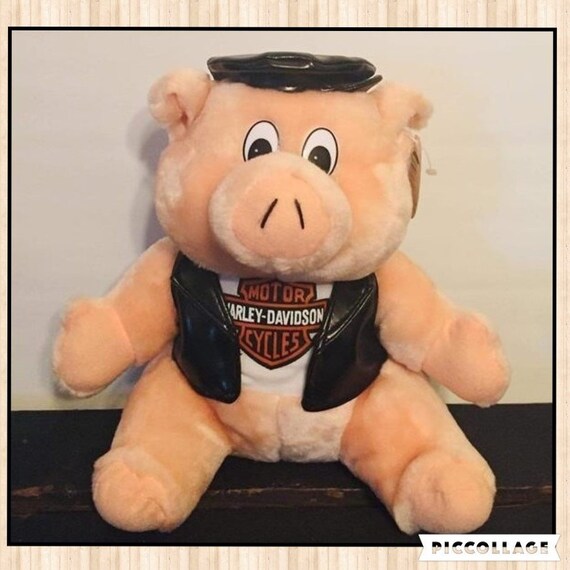 harley davidson stuffed pig