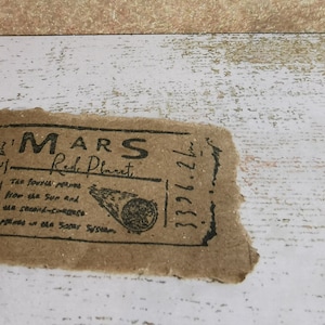 Ticket to Mars 10 個セット - スクラップブッキング、日記、お子様の誕生日に最適な装飾です。