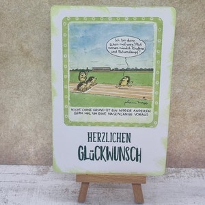 Sternzeichen Widder Geburtstagskarte Einen Schritt vorraus (Vorsicht Satire!)