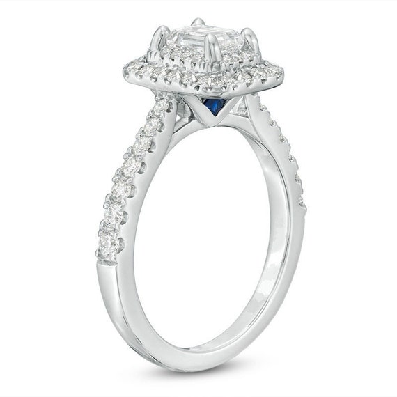 vera wang emerald cut diamond ring