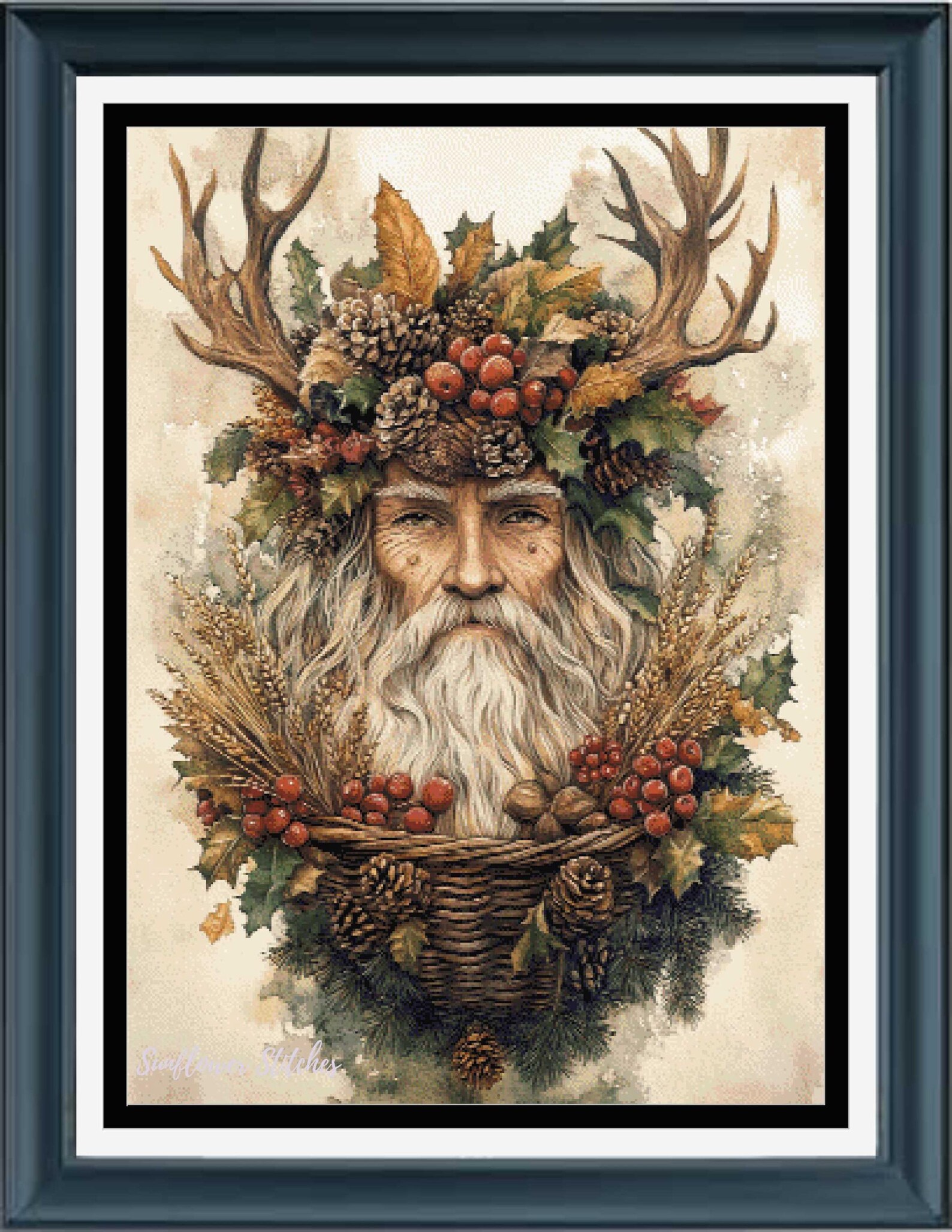 PDF Counted Cross Stitch Pattern - Spirit of the Winter Solstice ...