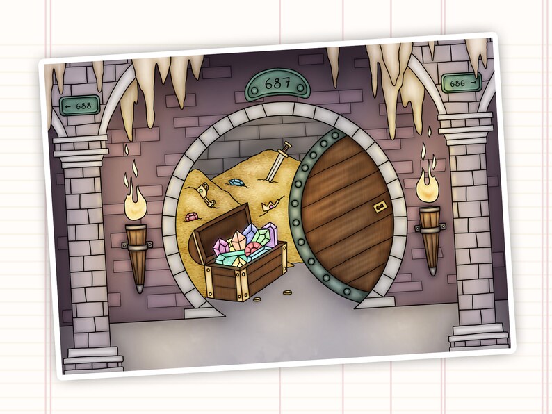 Gringotts Wizards Bank Clip Art Scenes Set | Etsy
