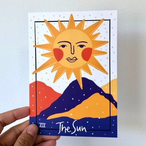 Le Soleil - Carte postale - Tarot
