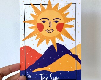 Le Soleil - Carte postale - Tarot