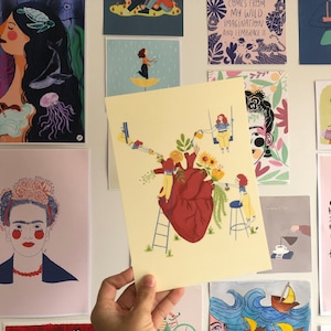 Soins personnels - Carte postale - Amour de soi