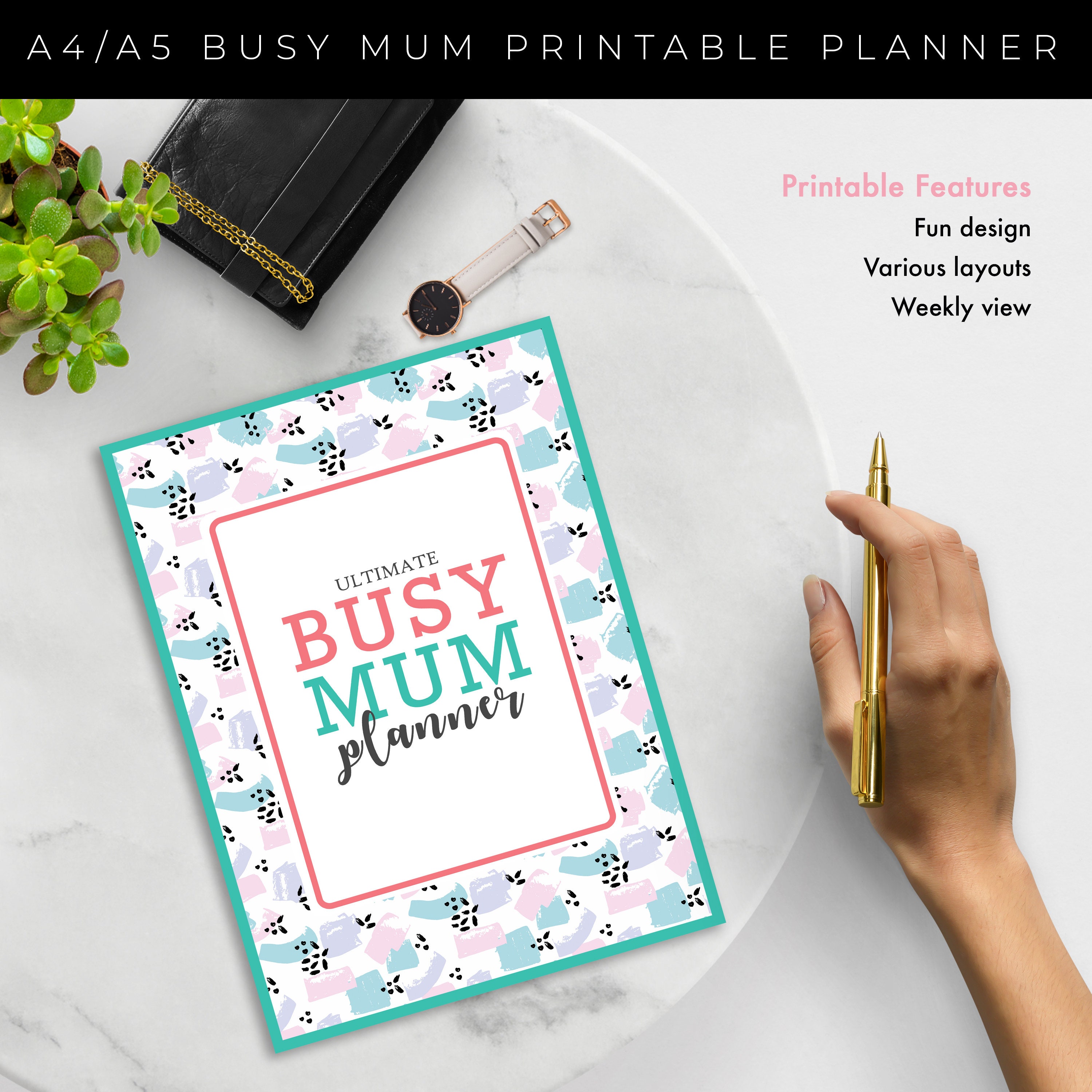 The Ultimate Busy Mum Planner. Mom Planner. Printable Family | Etsy