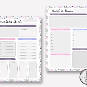 The 5 in 1 Essential Goal Setting Planner.Goal Planner Insert,Goal Worksheets, Goal Planner 2019. Goal Tracker Printable, Productivity image 4