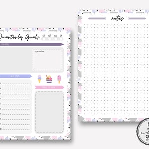 The 5 in 1 Essential Goal Setting Planner.Goal Planner Insert,Goal Worksheets, Goal Planner 2019. Goal Tracker Printable, Productivity image 5