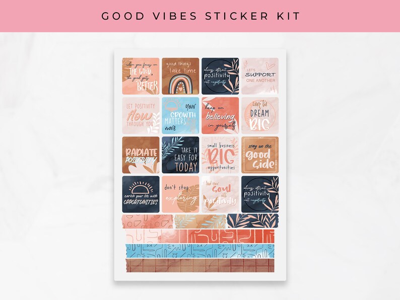 Planner Stickers | Goodnotes Stickers | Digital Sticker Pack | Journal ...