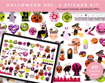 Digital Planner Stickers | Halloween Volume 2 Digital Stickers | Digital Download - Goodnotes, iPad, Android