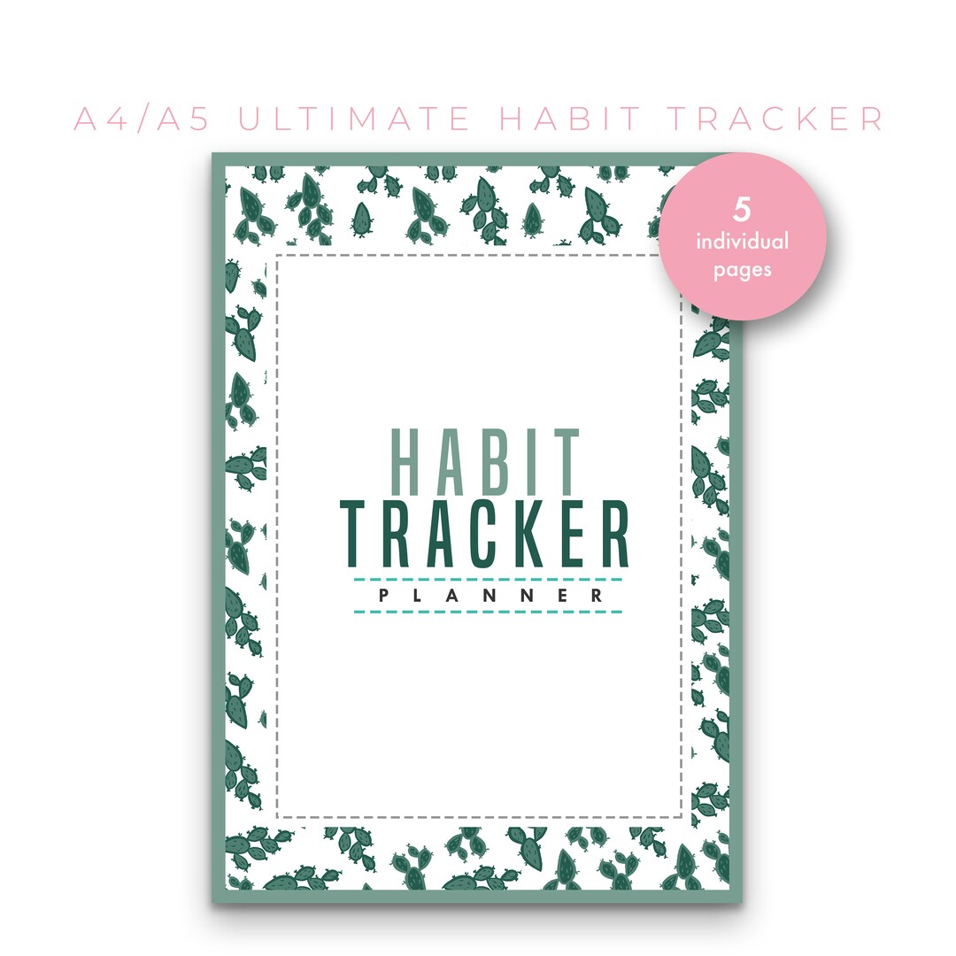 The Ultimate Habit Tracker Printable Planner A4 A5 Green Theme Digital ...