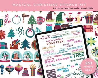 Planner Stickers | Goodnotes Stickers | Digital Sticker Pack | Journal Stickers | Magical Christmas Sticker Kit