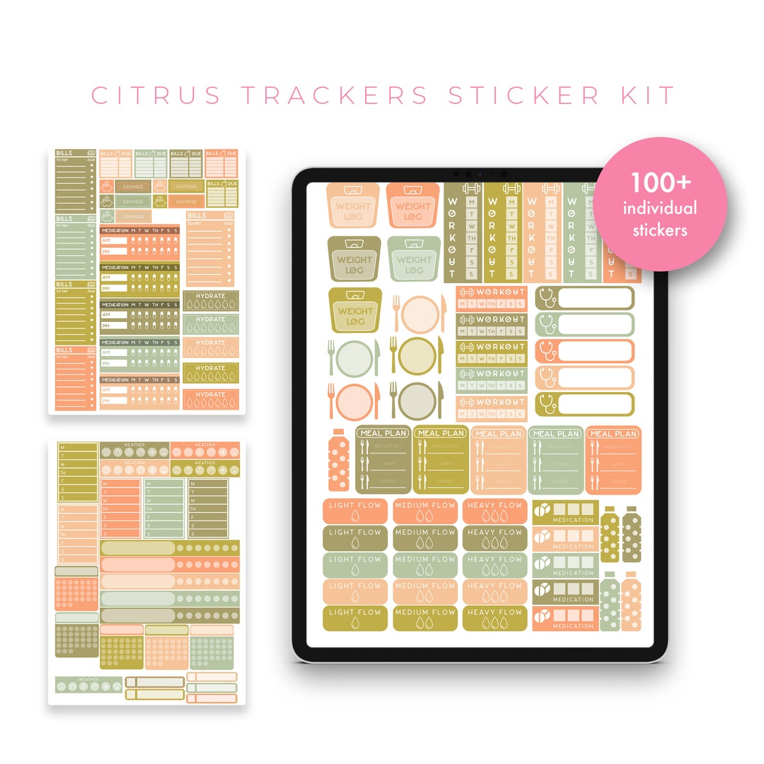 Digital Planner Stickers Digital Stickers Goodnotes - Etsy