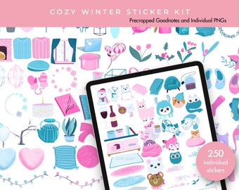 Planner Stickers | Goodnotes Stickers | Digital Sticker Pack | Journal Stickers | Cozy Winter Sticker Kit