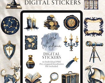 Vintage Stickers | Junk Journal Stickers | Digital planning | Planner Stickers | Precropped Goodnotes | Dark Academia Stickers