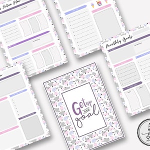 The 5 in 1 Essential Goal Setting Planner.Goal Planner Insert,Goal Worksheets, Goal Planner 2019. Goal Tracker Printable, Productivity image 6