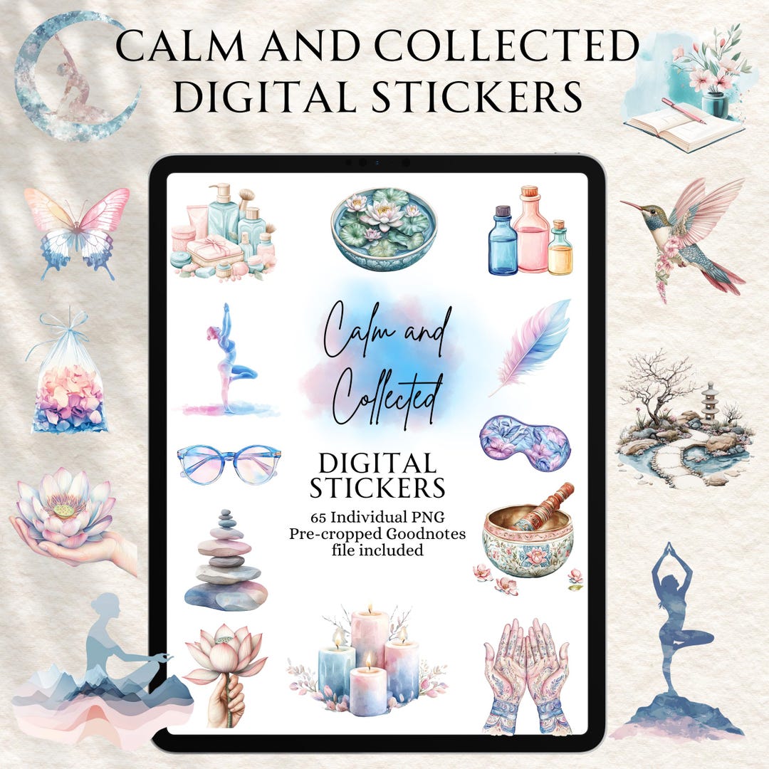 Mindfullness Sticker Mindfulness Stickers | Yoga Stickers | Digital Planning | Planner ...