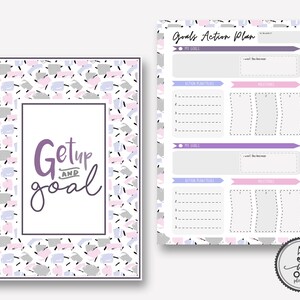 The 5 in 1 Essential Goal Setting Planner.Goal Planner Insert,Goal Worksheets, Goal Planner 2019. Goal Tracker Printable, Productivity image 3