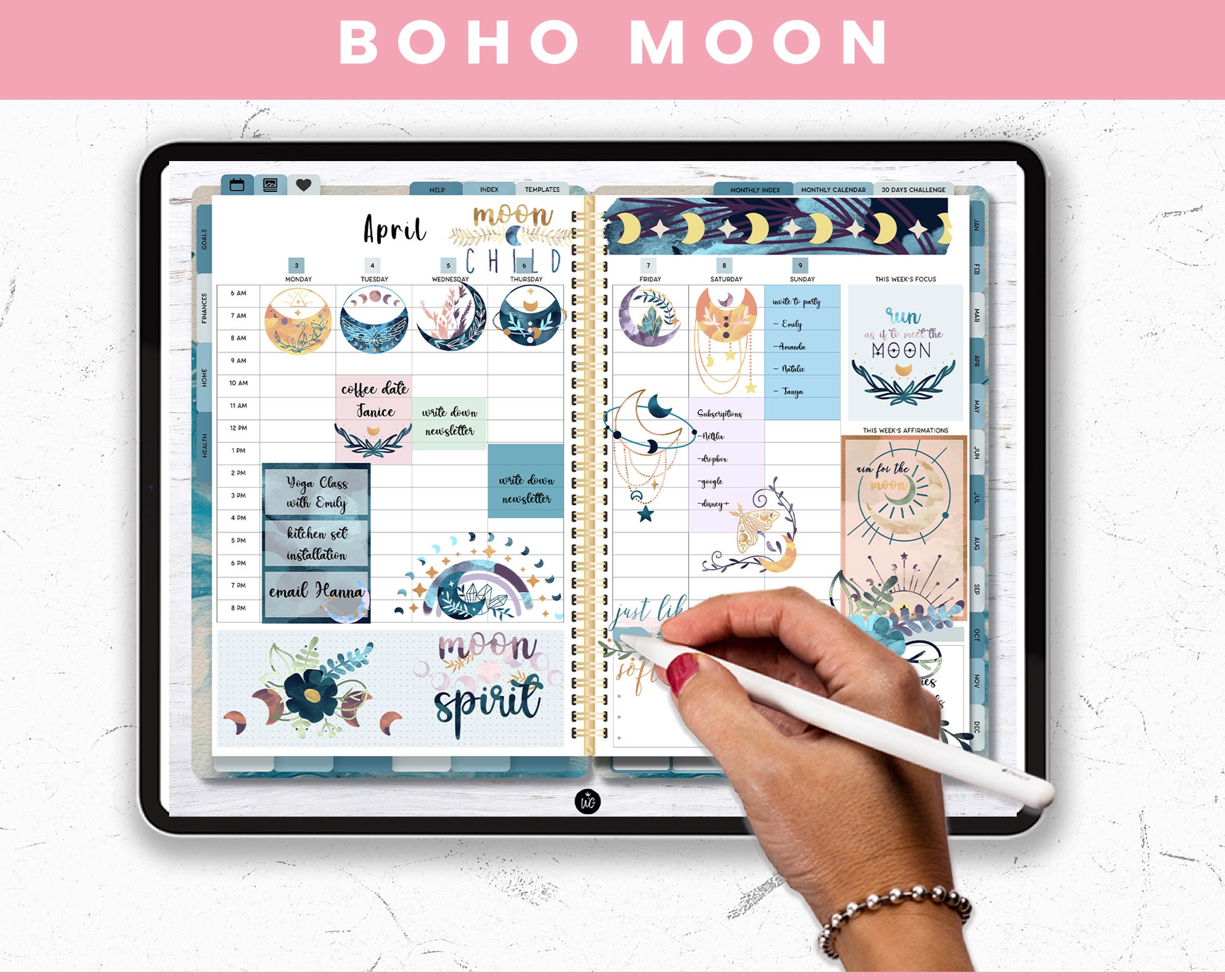 Goodnotes Stickers | Planner Stickers | Digital Planning | Planner ...