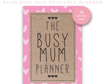 The Ultimate Busy Mum Planner. Mom Planner. Printable Family Planner. Mom organizer.Meal Planner, PDF, Planner Printable, Household Planner