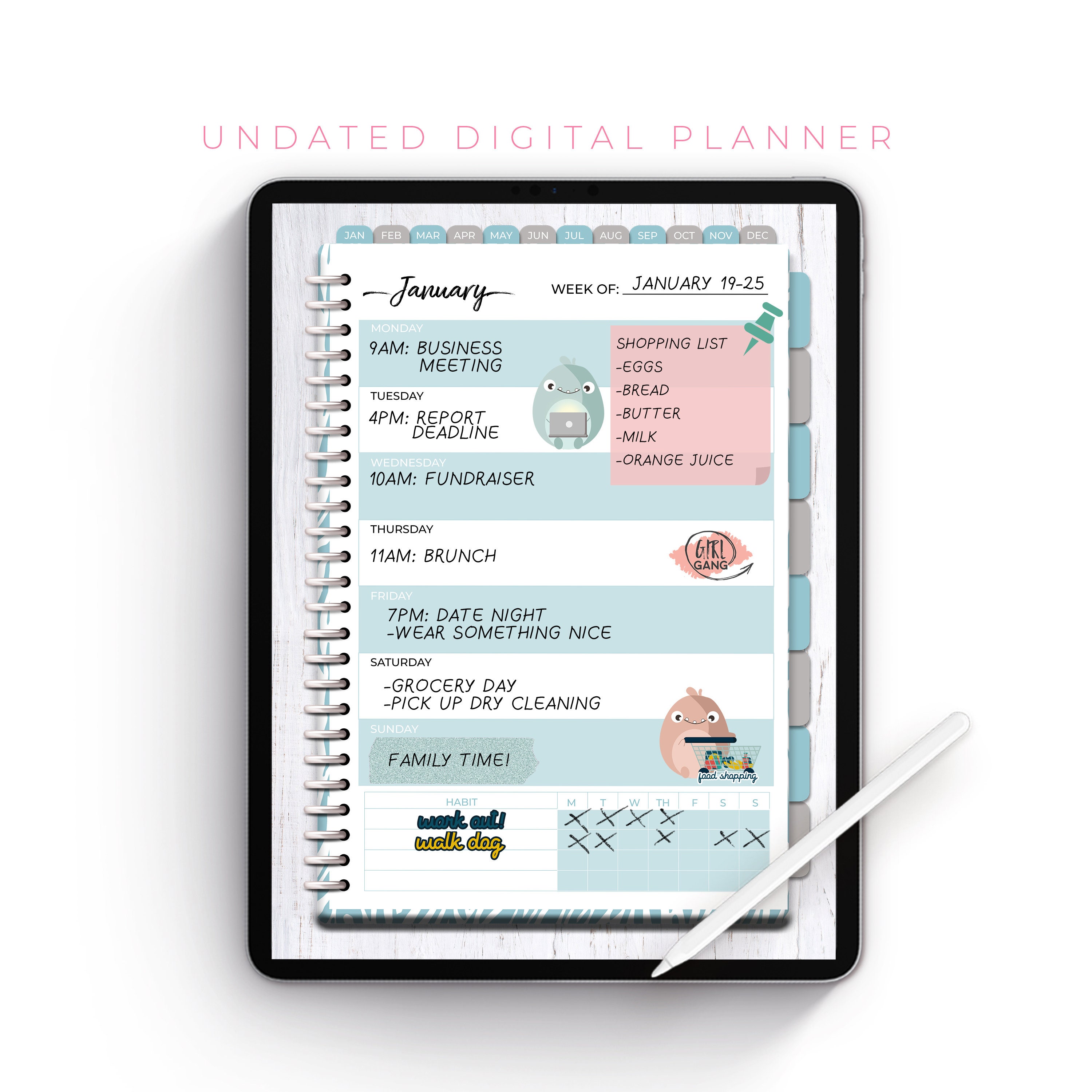 Digital Planner Goodnote Planner Ipad Planner Digital Etsy