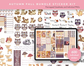 Planner Stickers | Goodnotes Stickers | Digital Sticker Pack | Aesthetic Stickers | Journal Stickers | Autumn Fall Stickers